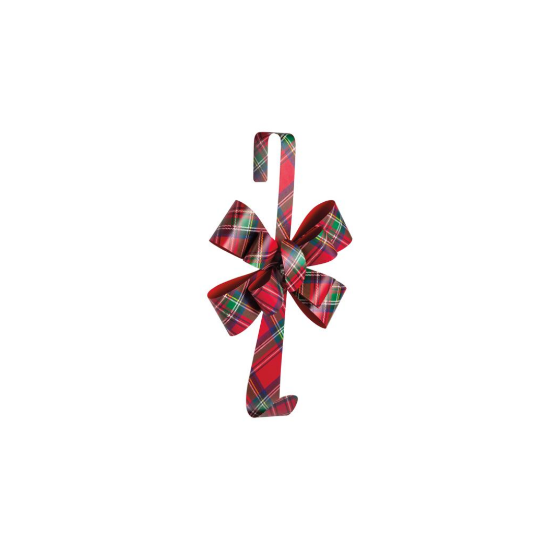 PLAID WREATH HANGER
