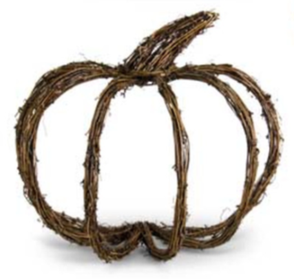WICKER PUMPKIN