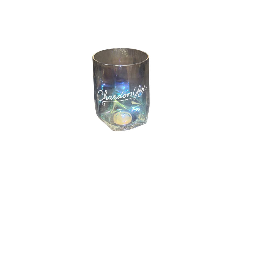 IRRIDESCENT WINE GLASS