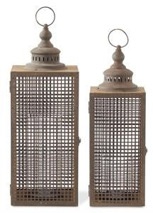 SCREENED WOODEN LANTERN