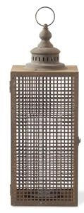 SCREENED WOODEN LANTERN