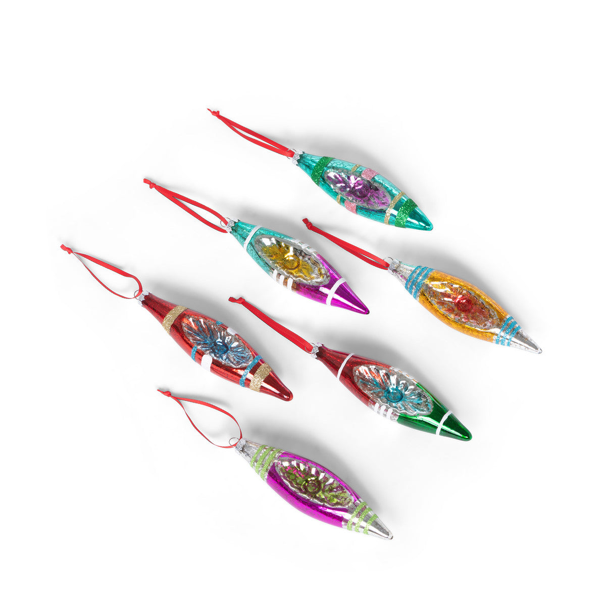 REFLECTOR GLASS FINIAL ORNAMENT BOX