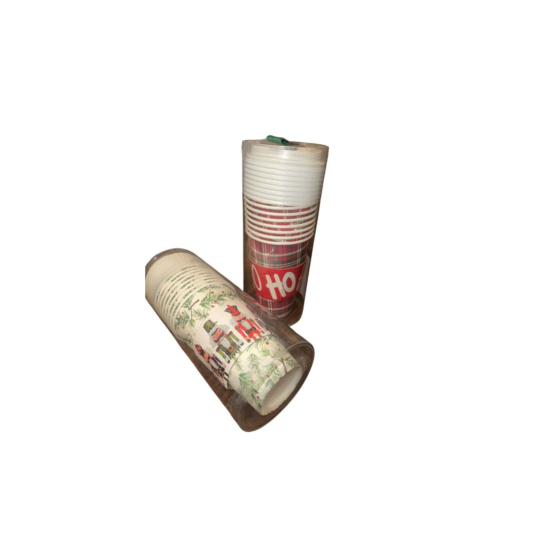 CUPS WITH LIDS AND SLEEVES