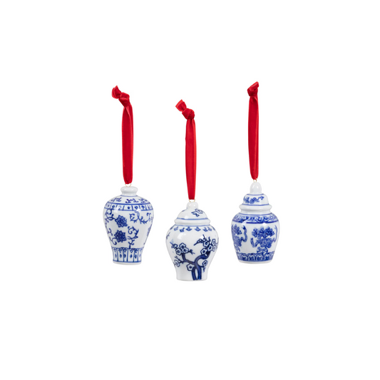 CHINOISERIE GINGER JAR ORNAMENT