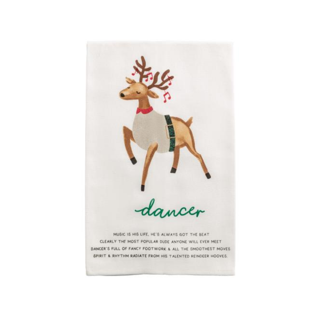 REINDEER TEA TOWEL