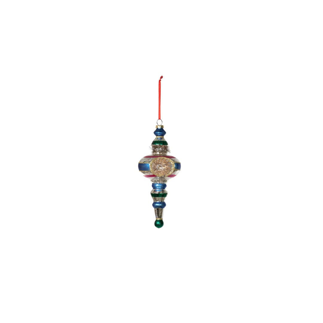 RETRO BALL FINIAL ORNAMENT
