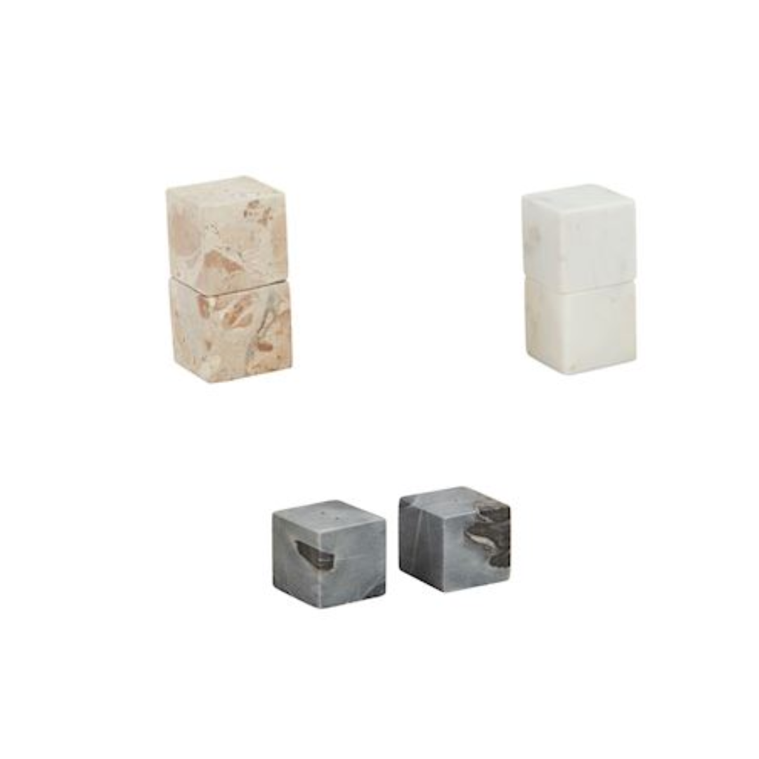 STONE SALT AND PEPPER SHAKER