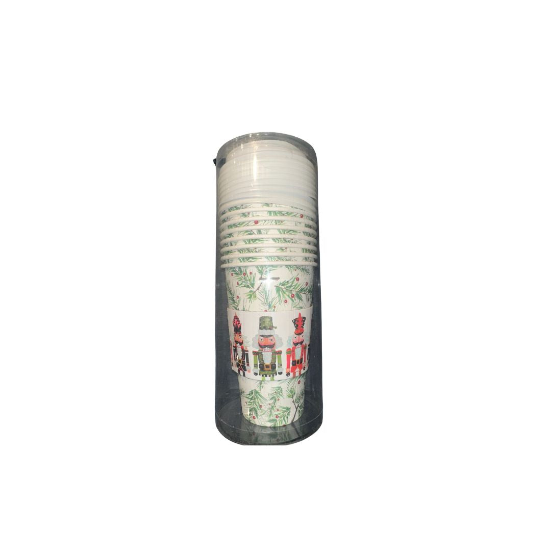 CUPS WITH LIDS AND SLEEVES