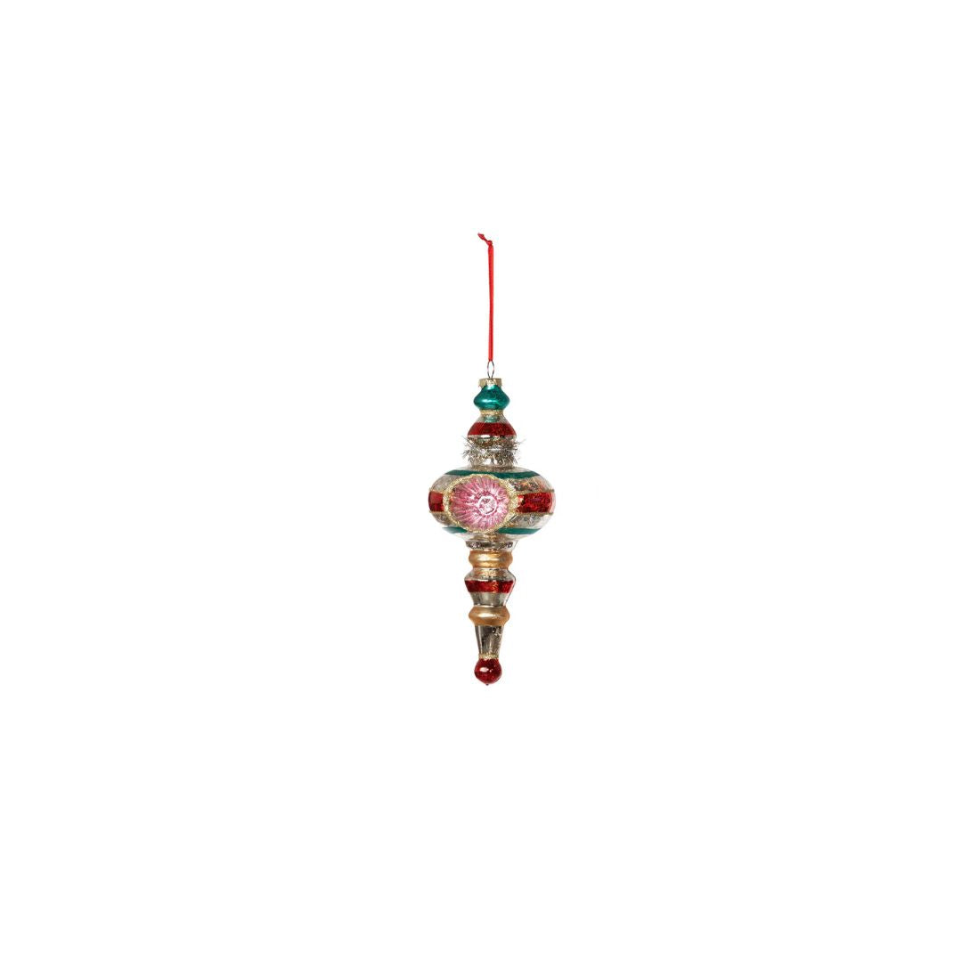 RETRO BALL FINIAL ORNAMENT