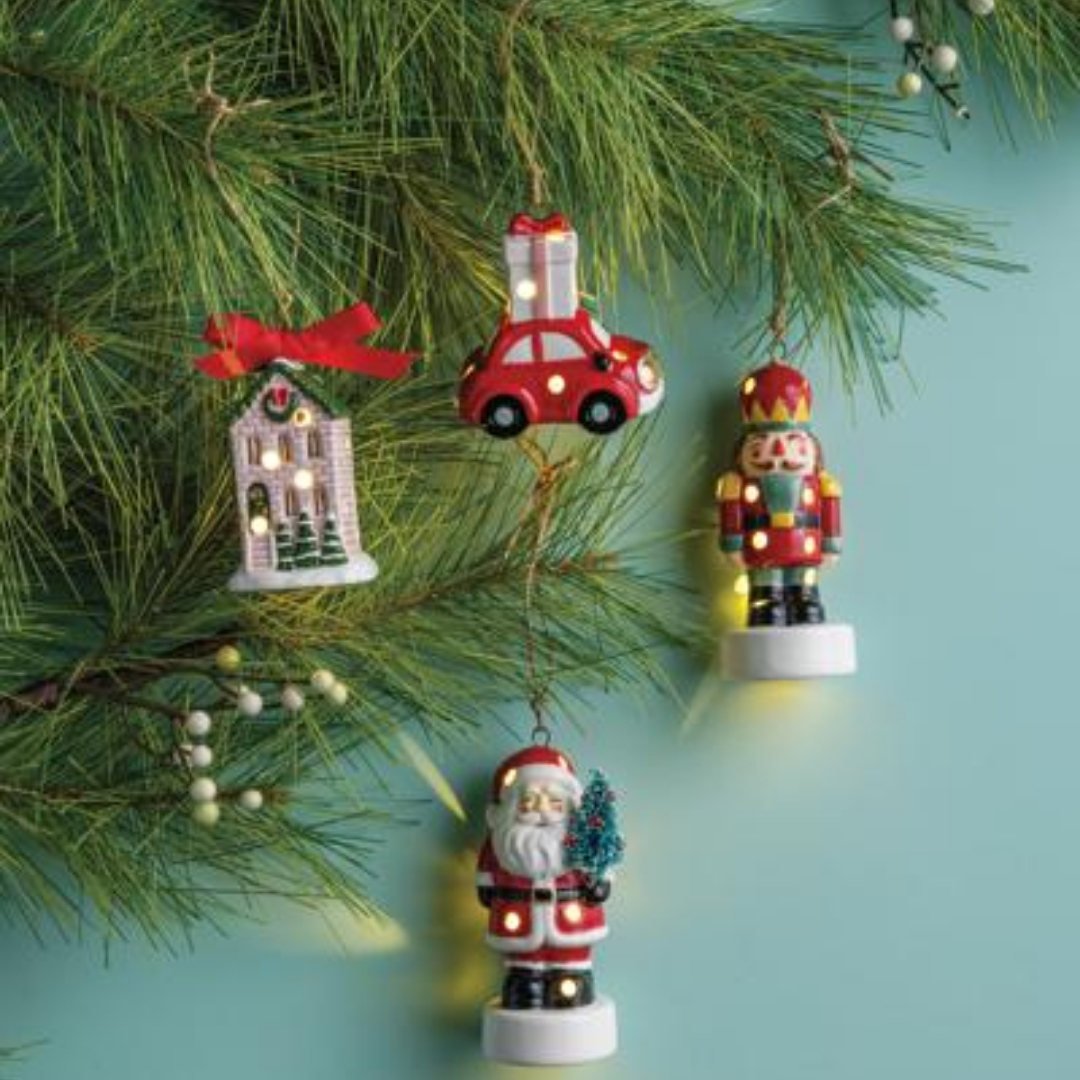 PORCELAIN LIGHT UP ORNAMENT