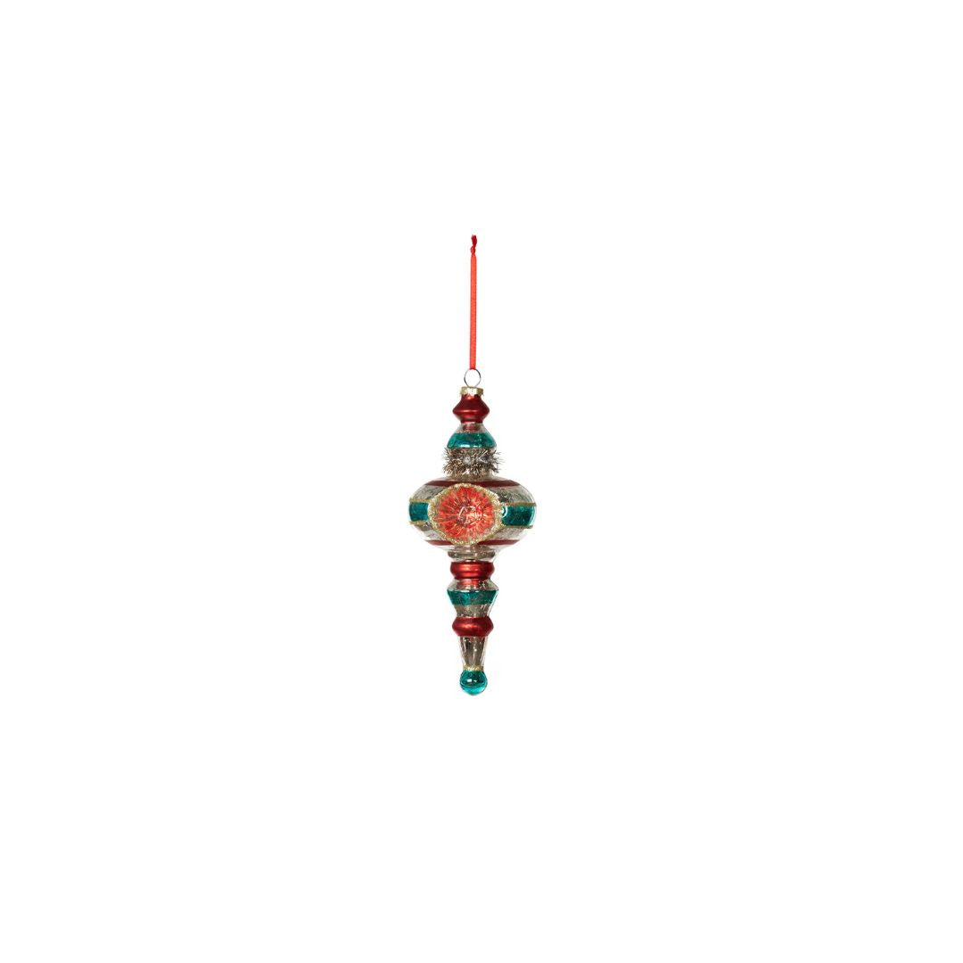RETRO BALL FINIAL ORNAMENT