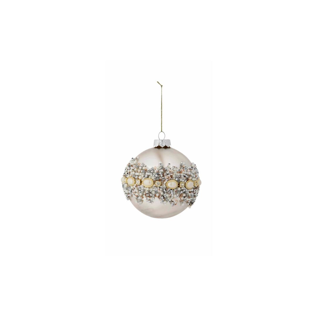 PEARL JEWEL CRUSTED ORNAMENT