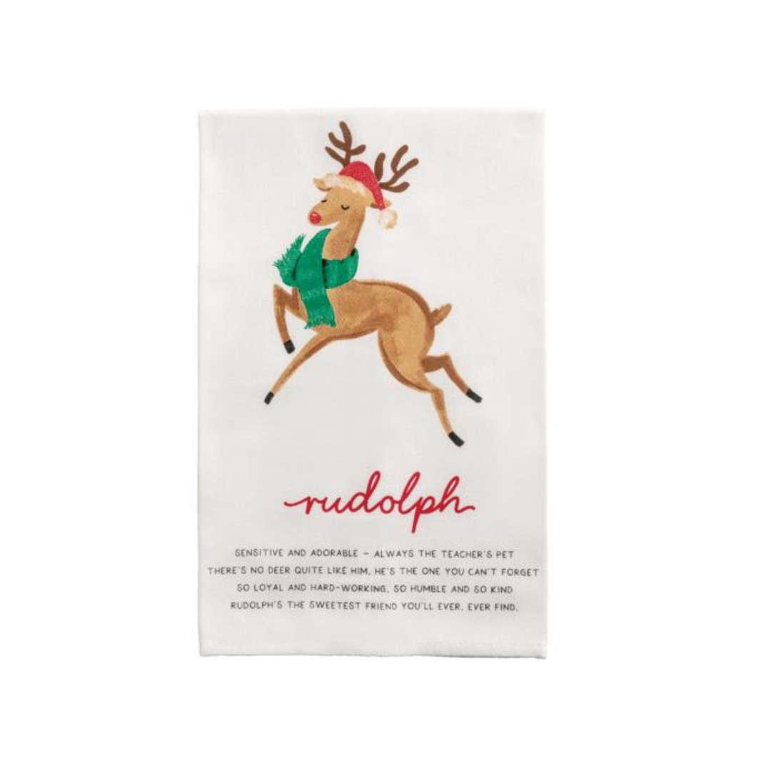 REINDEER TEA TOWEL
