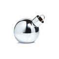 GLASS SILVER LIGHT UP ORNAMENT