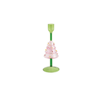 CHRISTMAS GLASS TAPER HOLDER