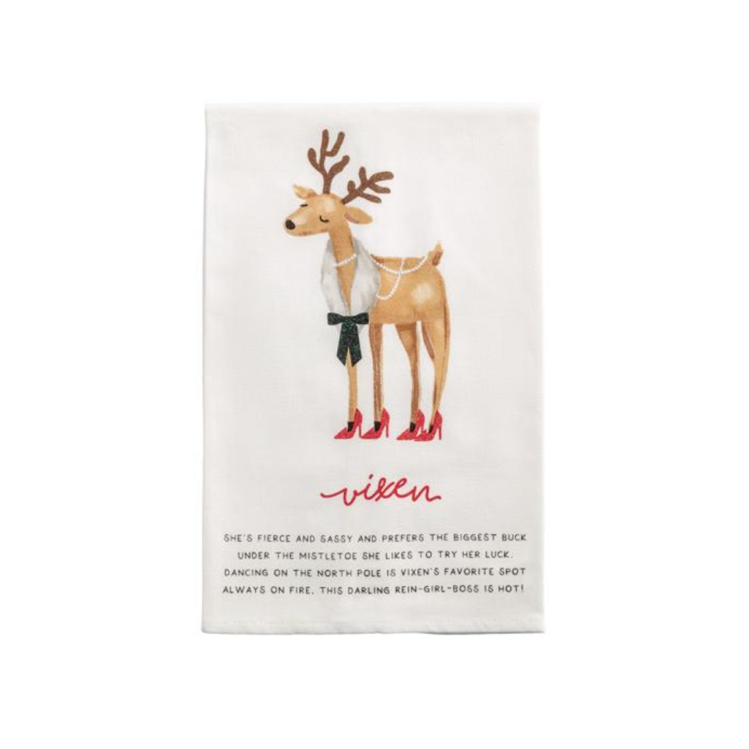 REINDEER TEA TOWEL