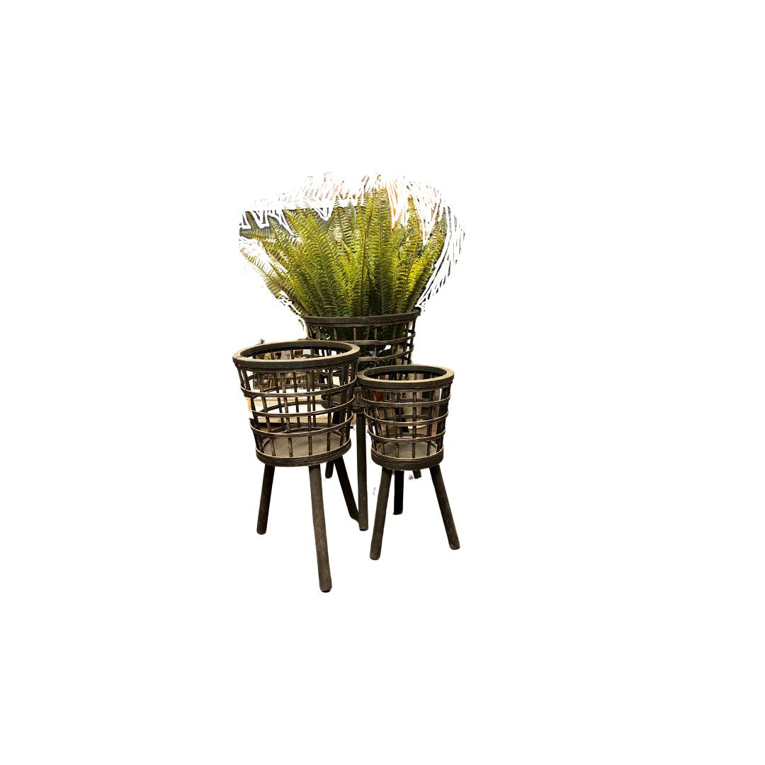BLACK BASKET SET