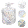 GLASS JAR WITH BUTTERFLY LID