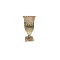 ETCHED GLASS VASE