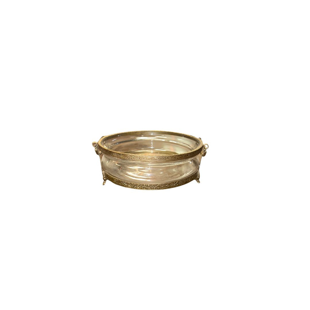 GOLD AND GLASS TRAY