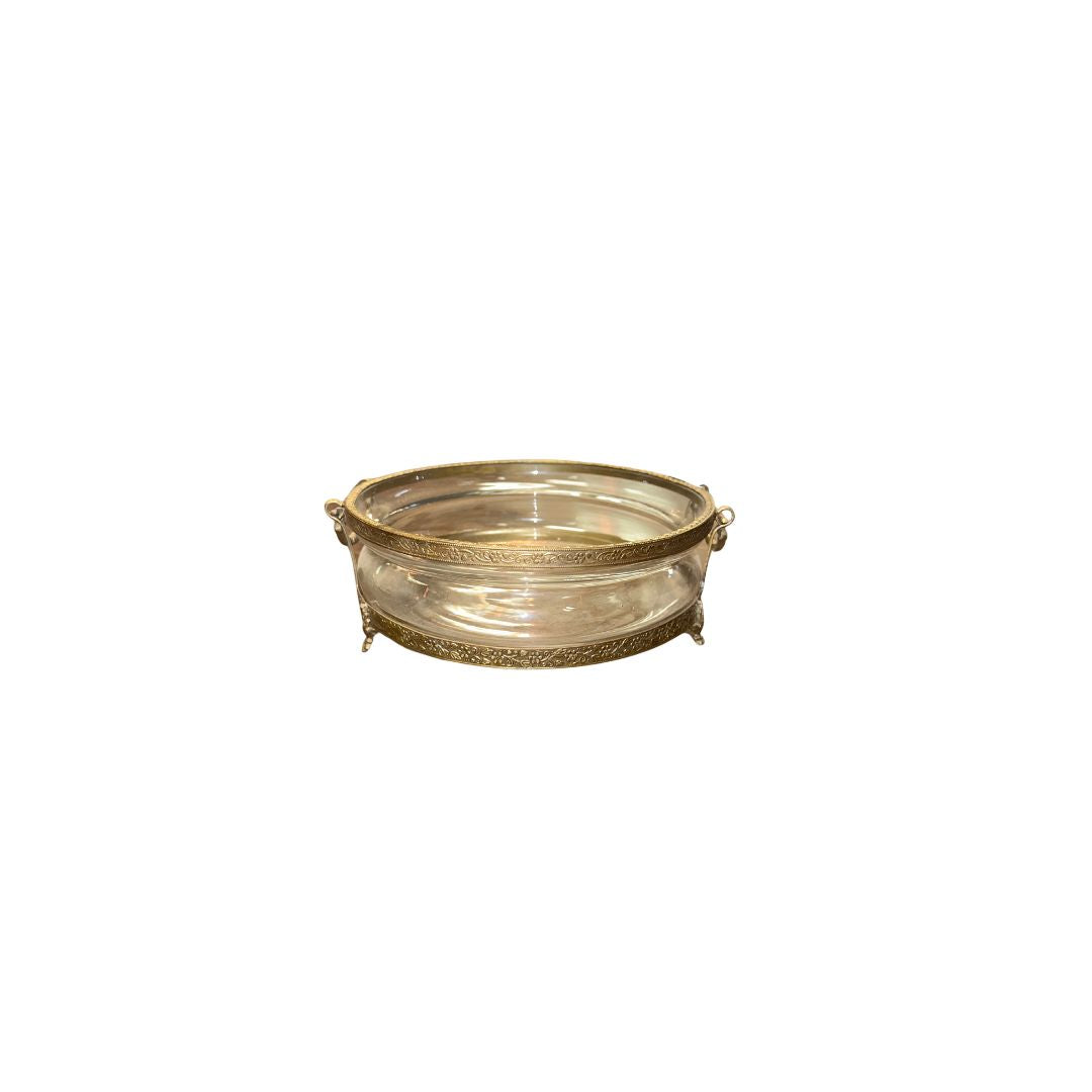 GOLD AND GLASS TRAY