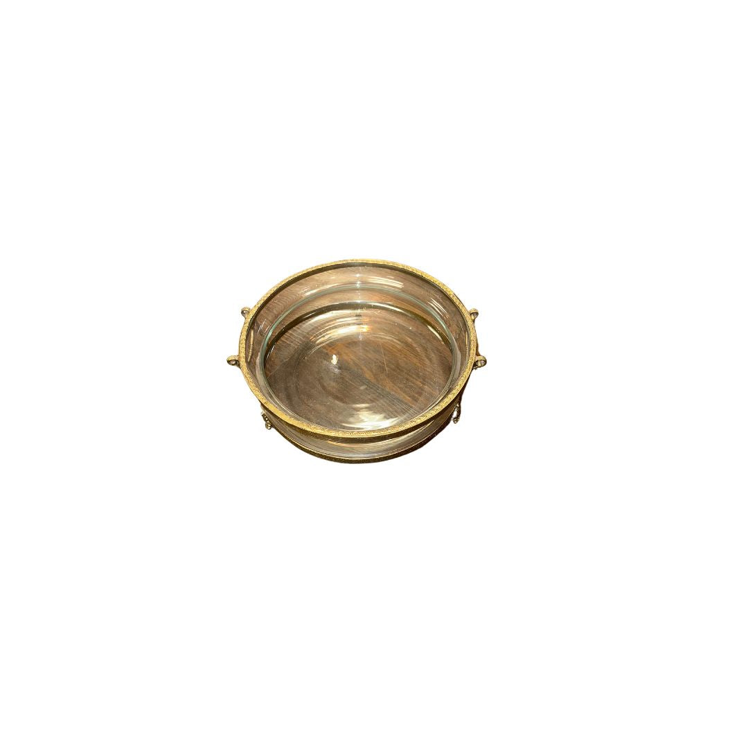 GOLD AND GLASS TRAY