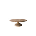 WOOD ROUND CAKE PLATE