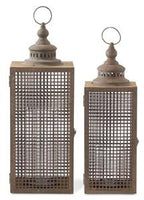 SCREENED WOODEN LANTERN